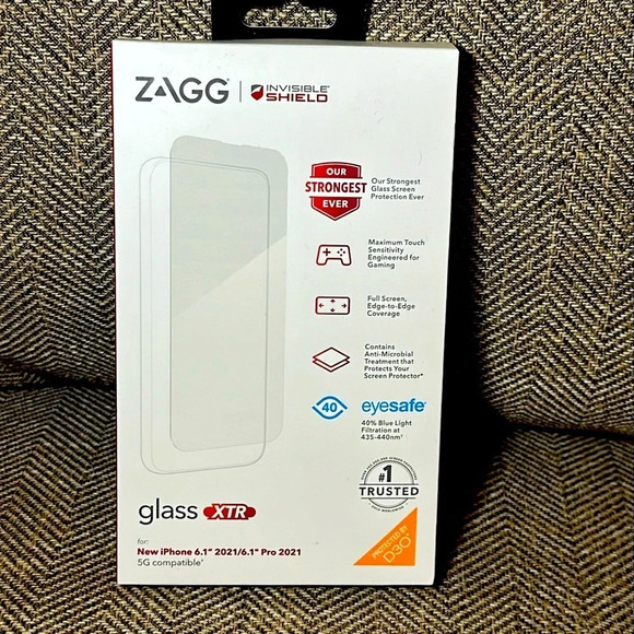 NIOB ZAGG Invisible Shield GLASS XTR New iPhone 6.1” 2021/6.1” Pro 2021 - Picture 1 of 4